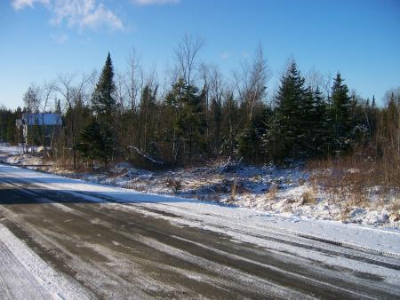 Notre terrain sous la neige